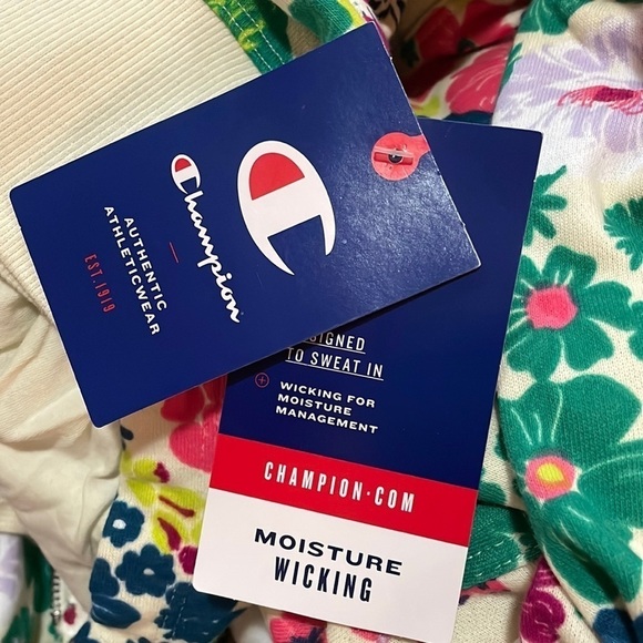 Champion Floral Print Campus Moisture Wick Athleisure Hoodie Zip Up Sport Jacket - Picture 13 of 13